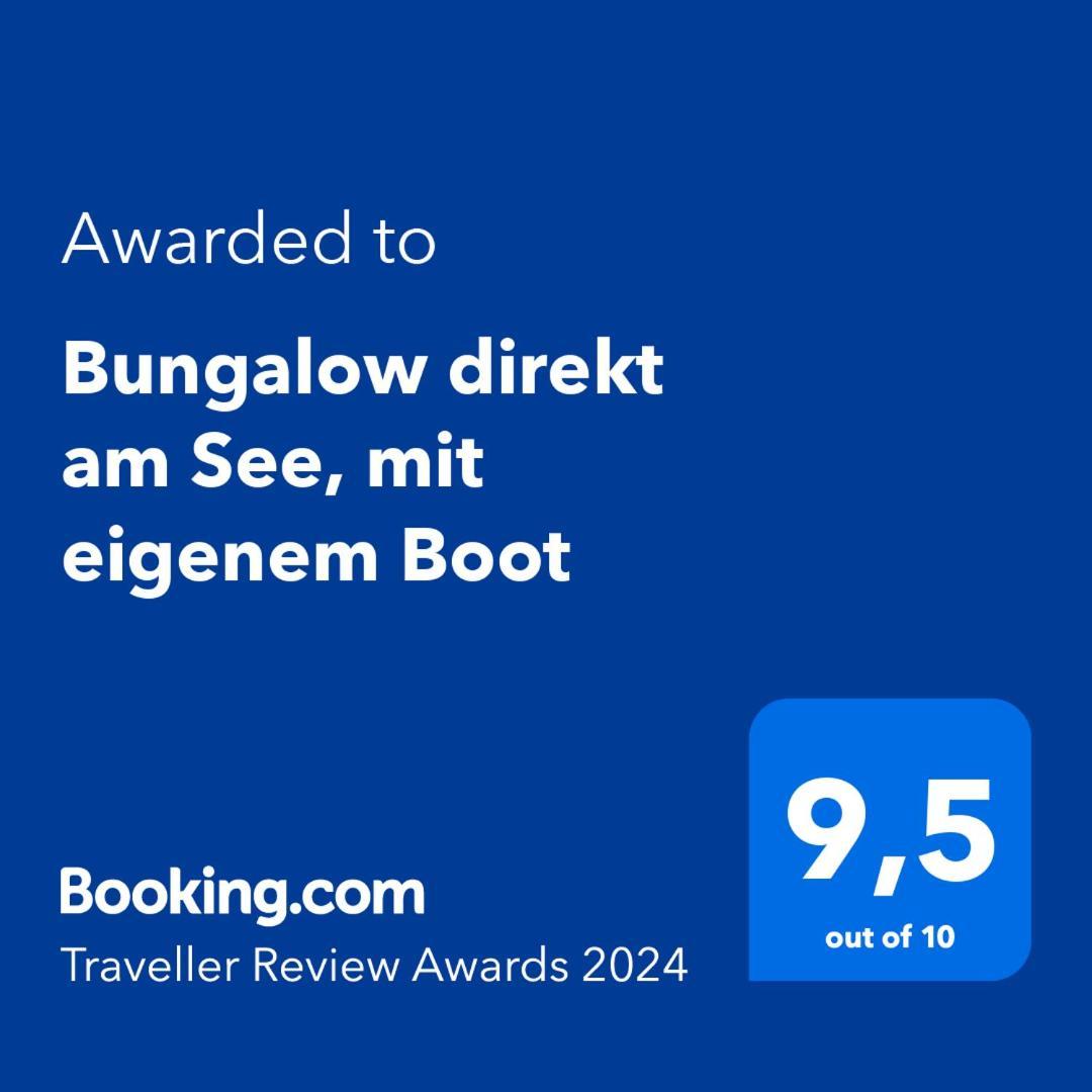 Bungalow Direkt Am See, Mit Eigenem Boot Roding Exteriör bild